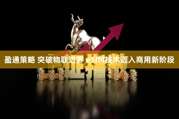 盈通策略 突破物联边界 eSIM技术迈入商用新阶段